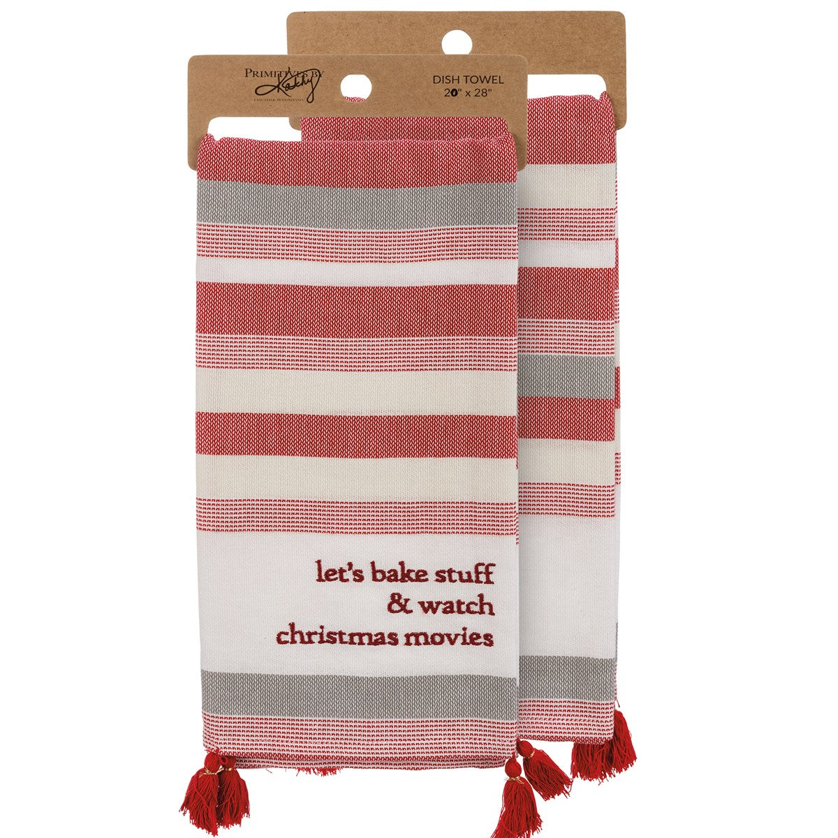 Bake Stuff & Watch Christmas Movies Dish Towel