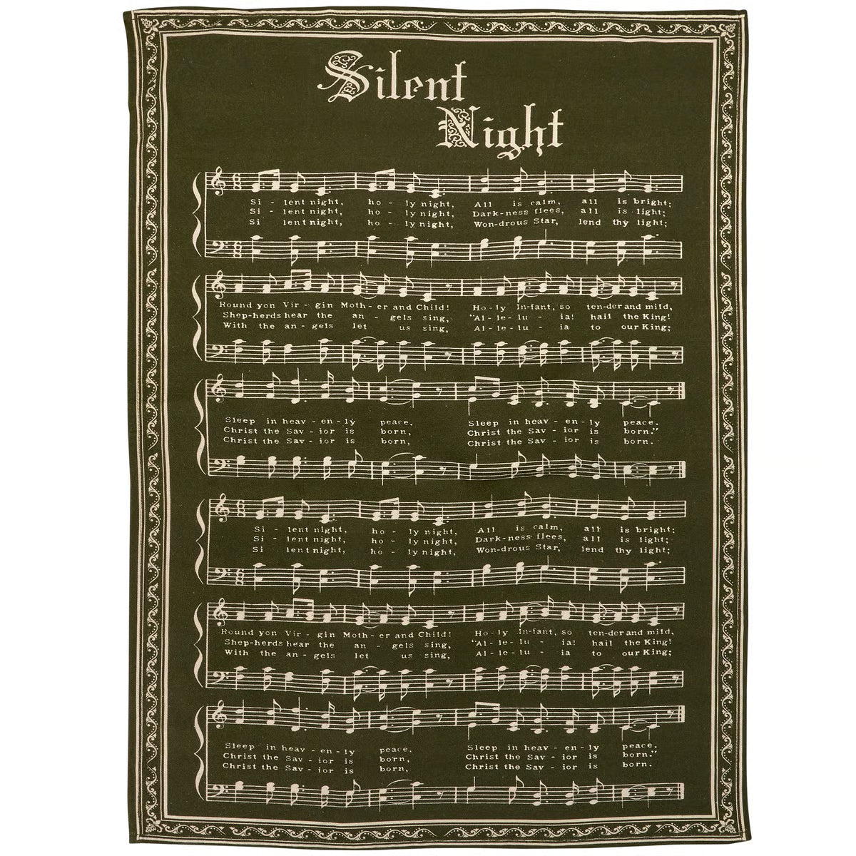 Silent Night Kitchen Towel