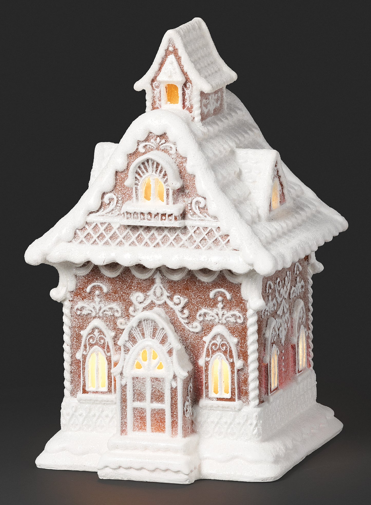 Lighted Gingerbread House