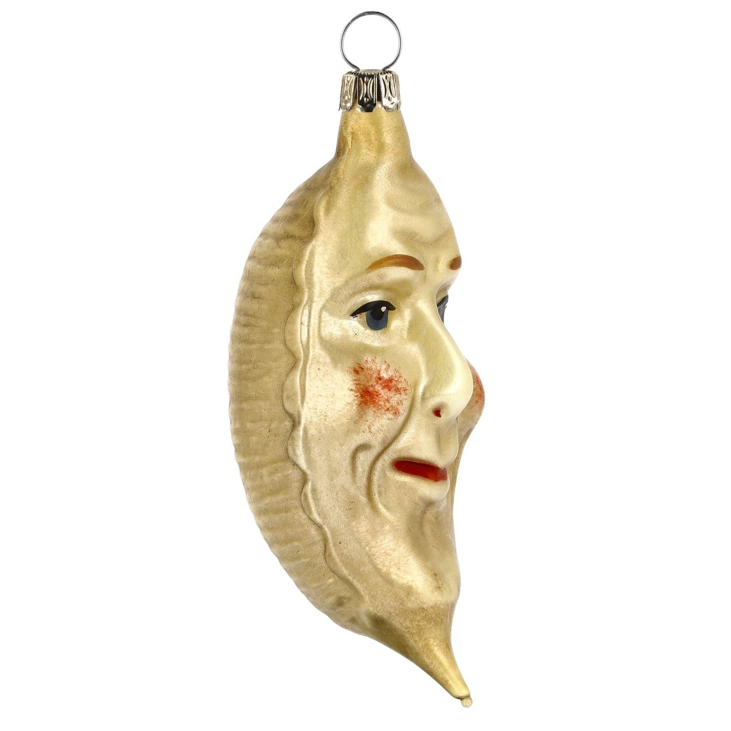 Glass Ornament Crescent Moon