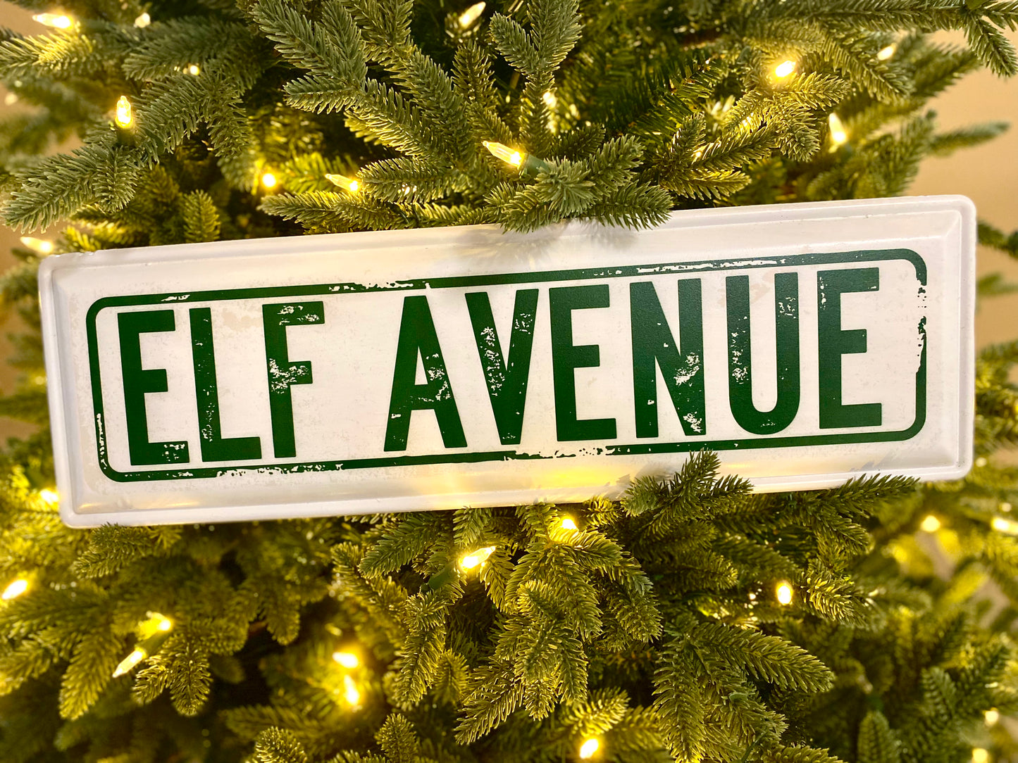 20" Elf Avenue Sign