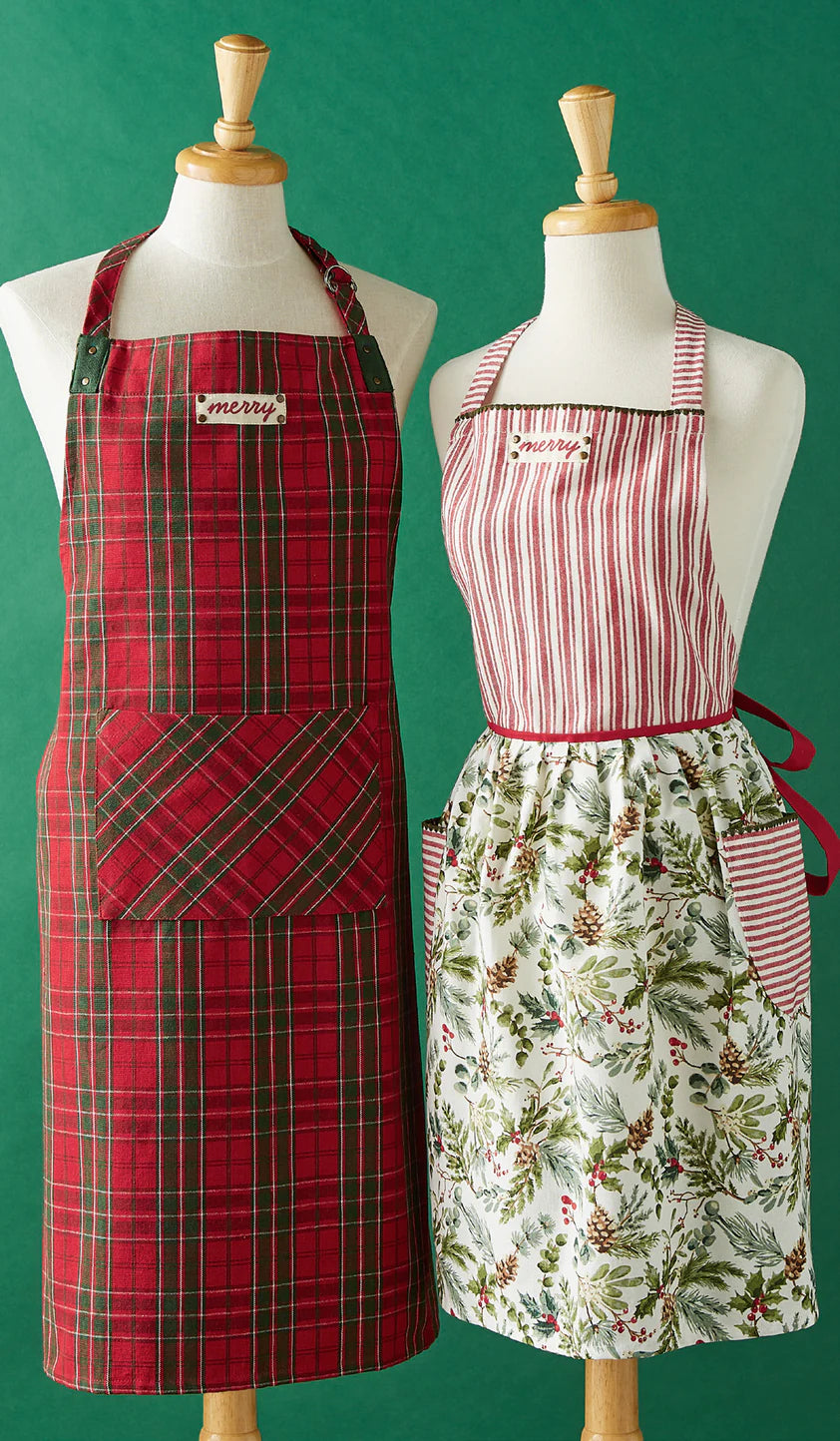 Merry Holiday Sprigs Apron