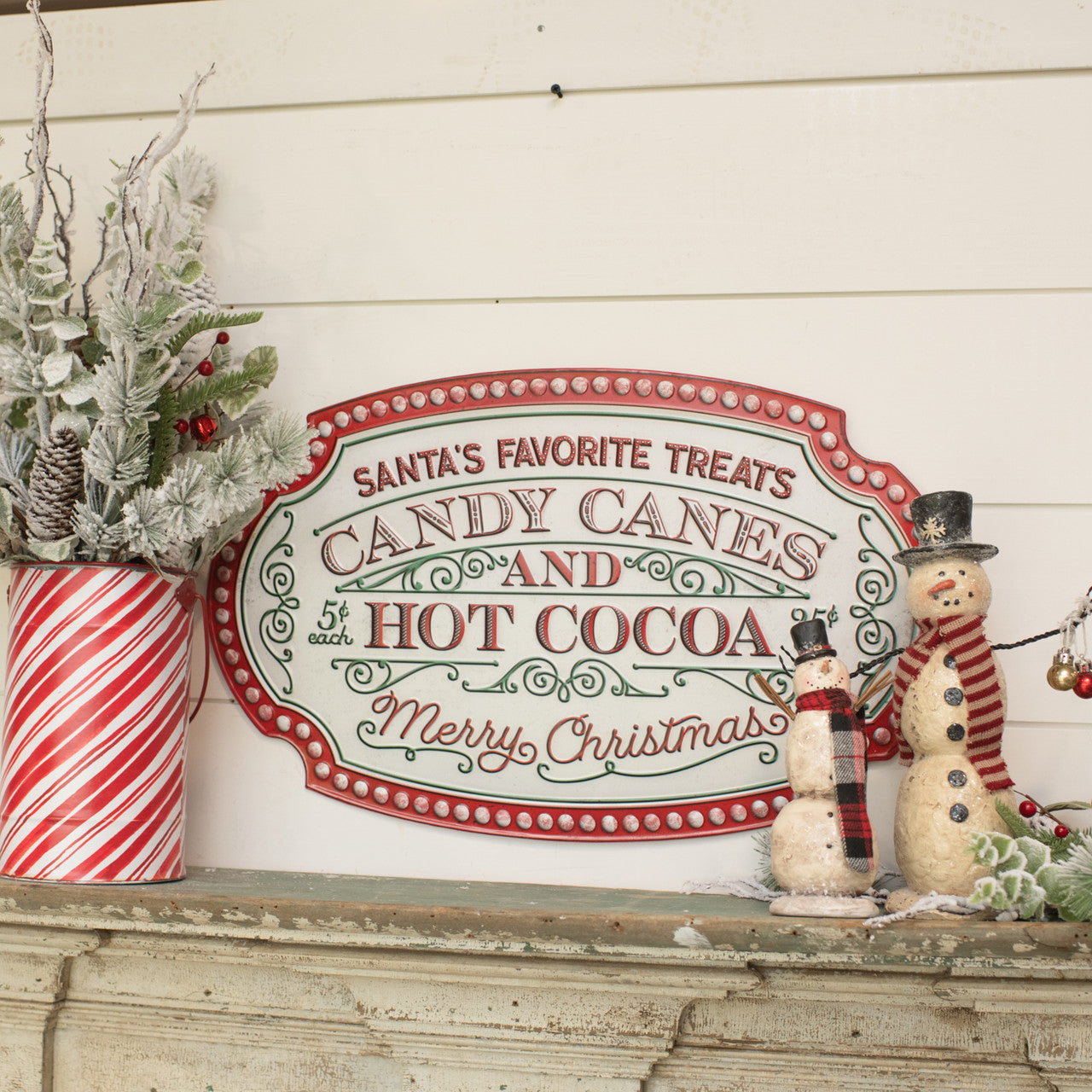 Candy Canes & Hot Cocoa Sign