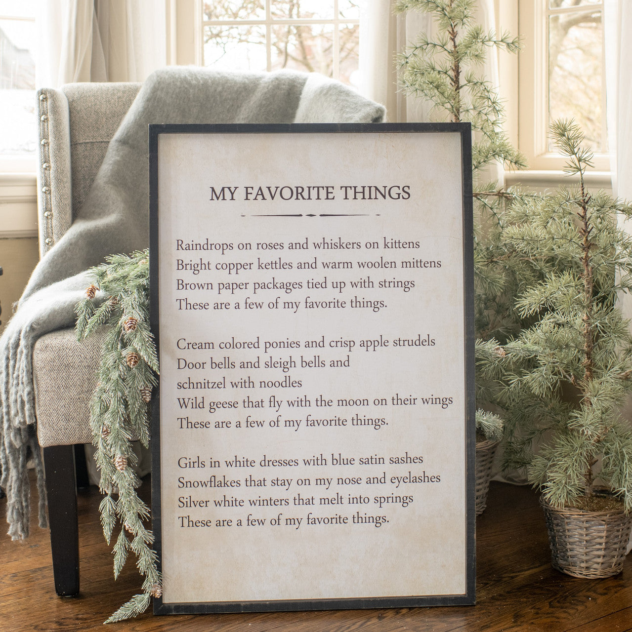 My Favorite Things Sign