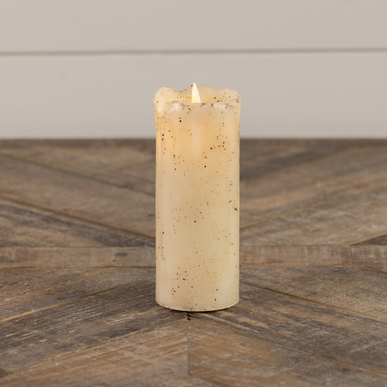 2x5" Moving Flame Cream Pillar Candle