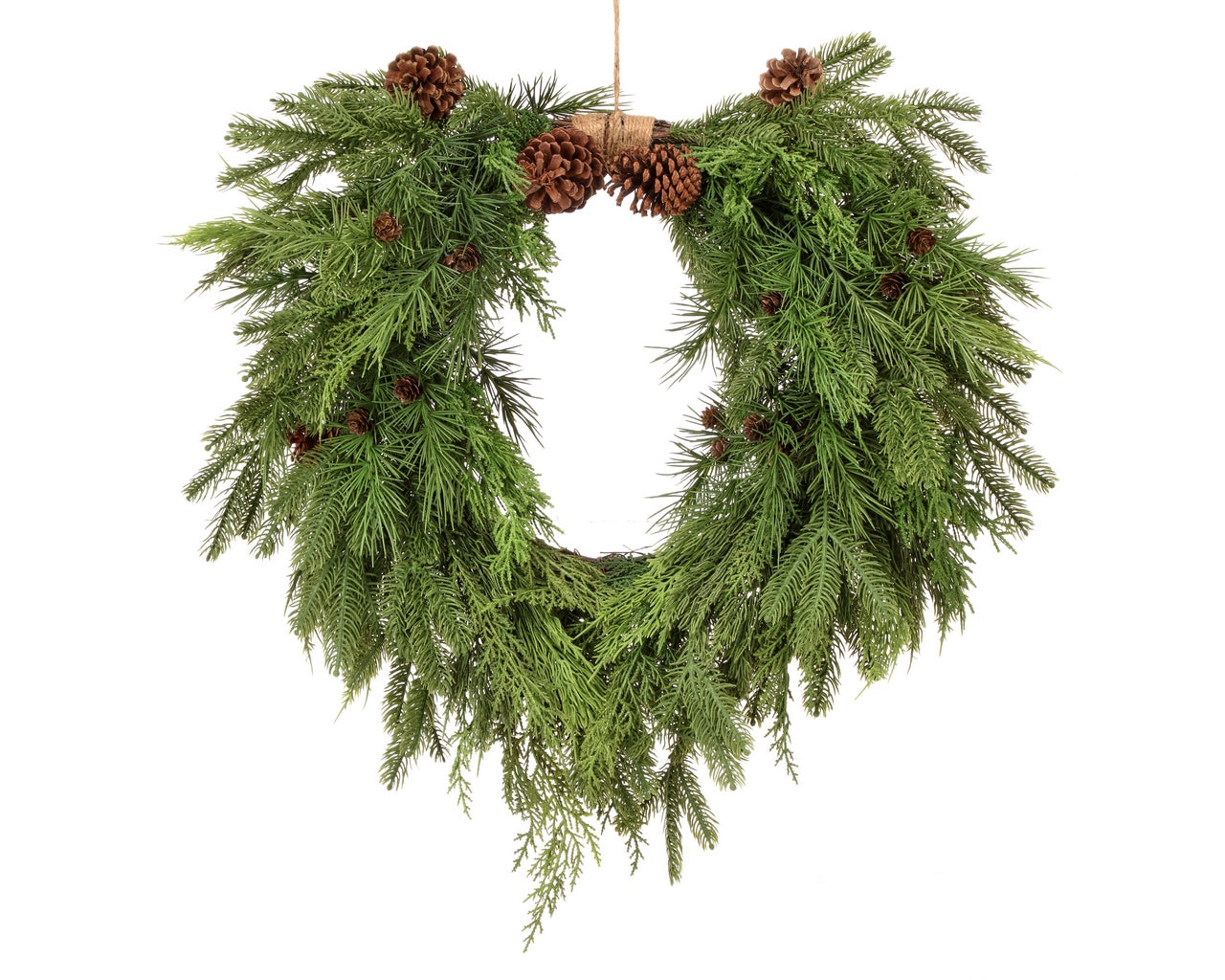 Real Touch Mixed Evergreen Wreath 26"