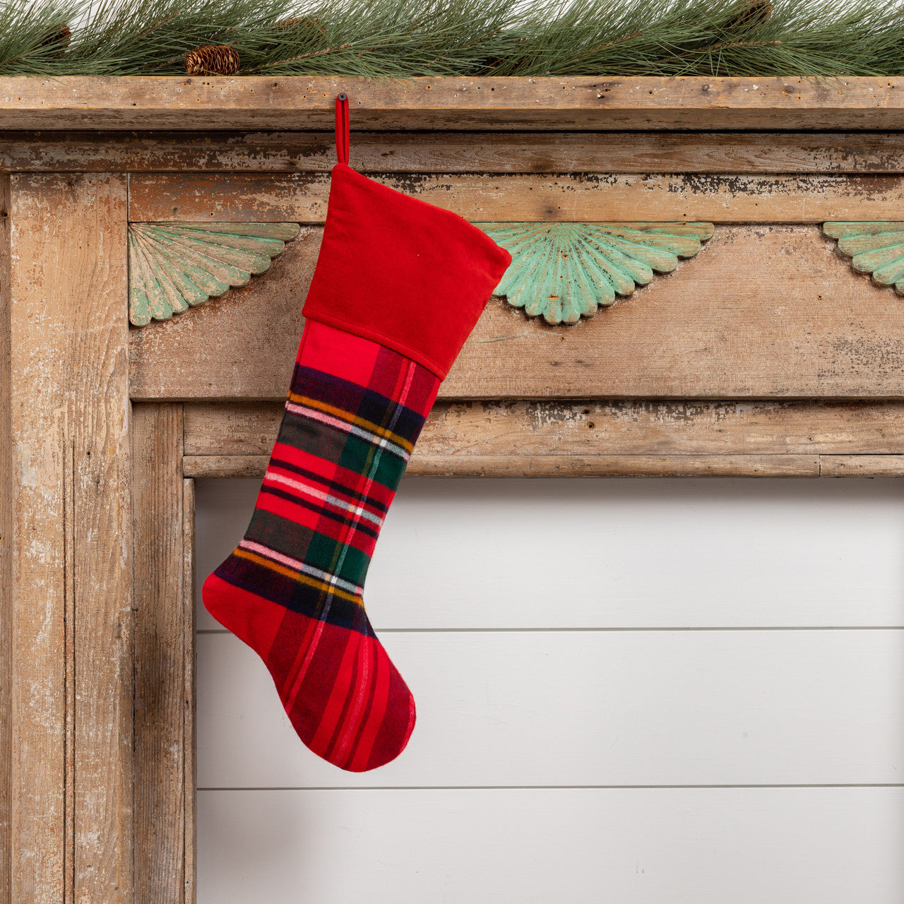 20' Red Tartan Stocking