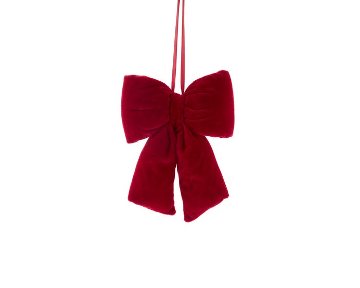 Small Burgundy Velvety Bow