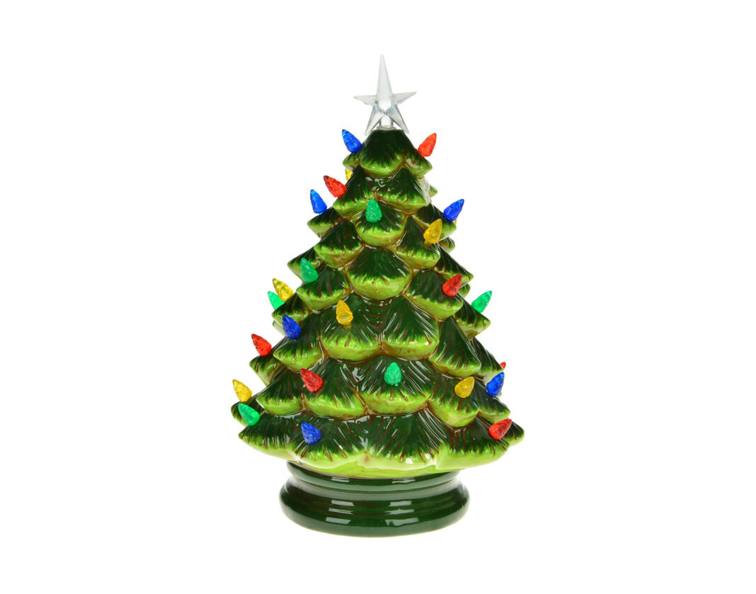 Green Christmas Tree with Colour LED The Enchanting Christmas Boutique
