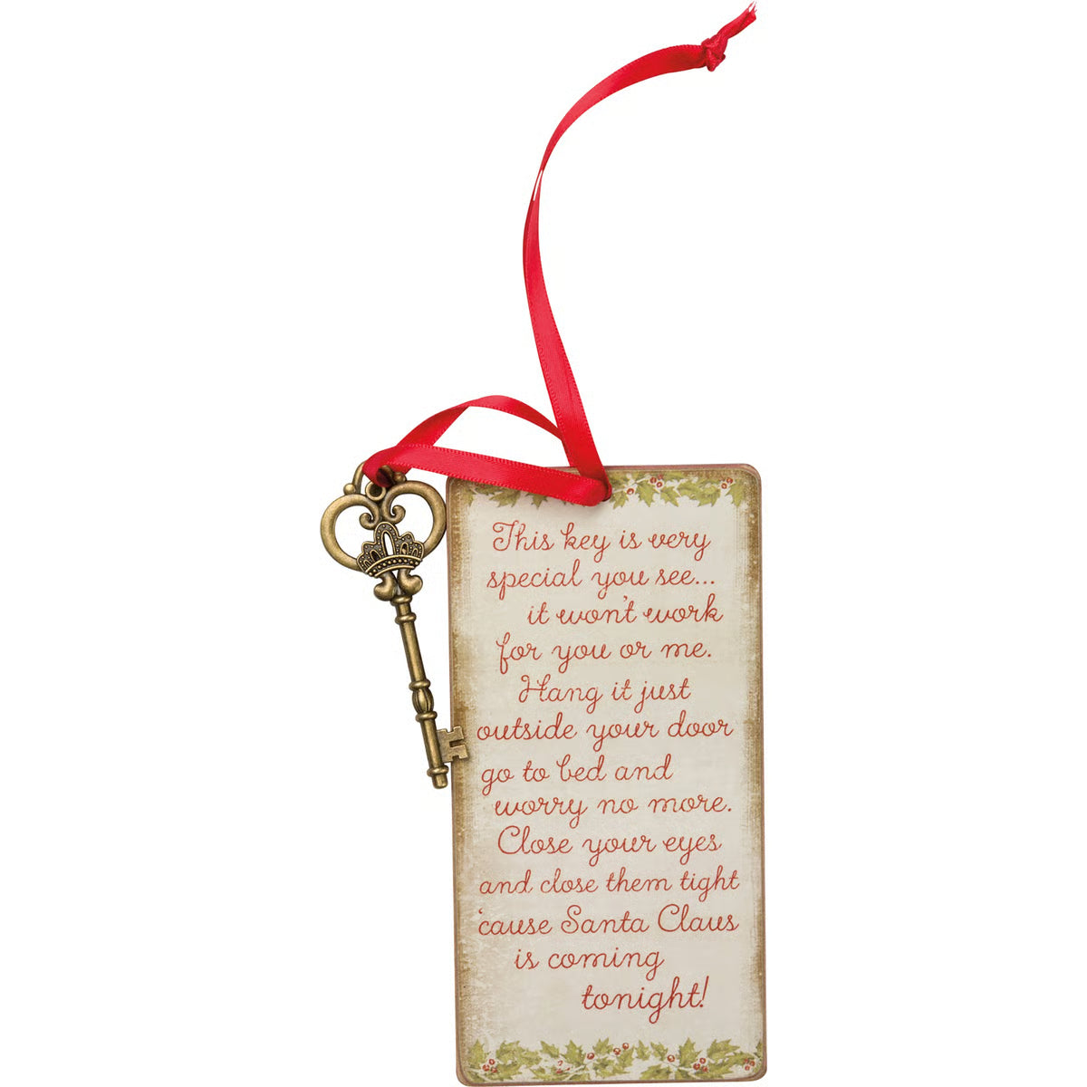 Vintage Santa's Magic Key Ornament
