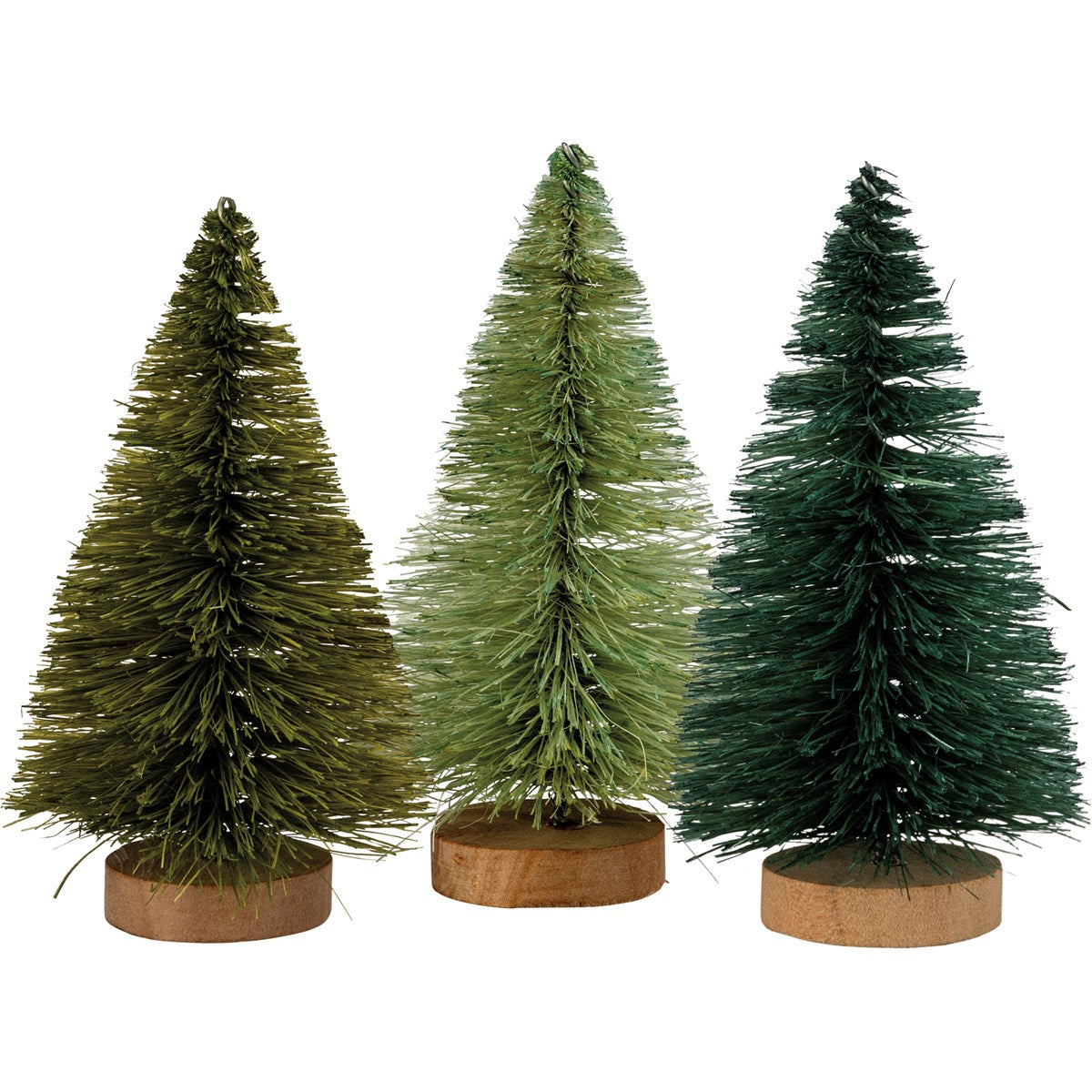 Greens Bottle Brush Tree Set