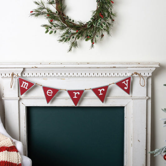 Merry Pennant Banner