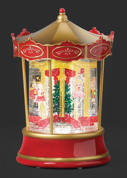 Lighted Swirl Carousel Nutcracker Ballet