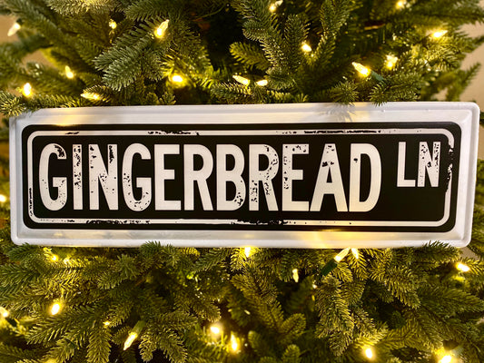 20" Gingerbread Ln Sign