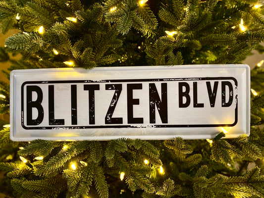 20" Blitzen Blvd Sign