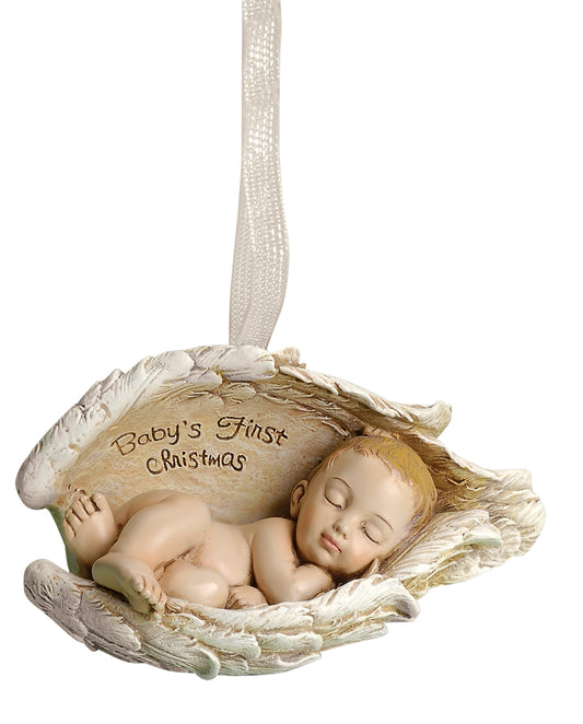 Baby's First Christmas Angel Wings Ornament