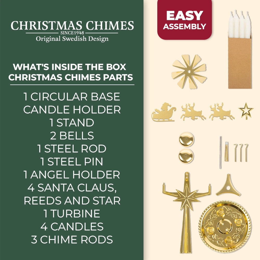Swedish Christmas Chimes - Brass