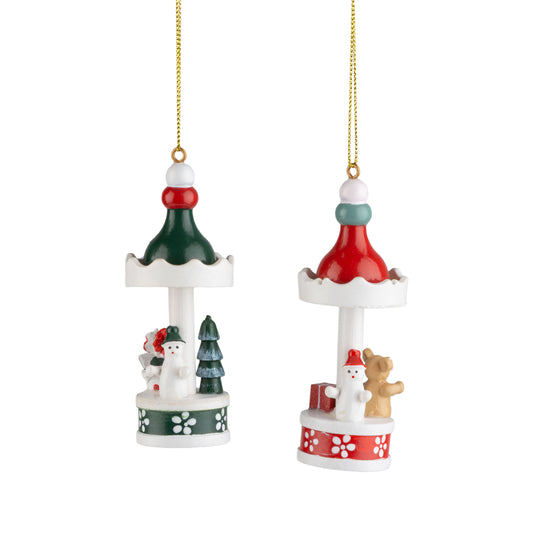 Wood Carousel Ornament