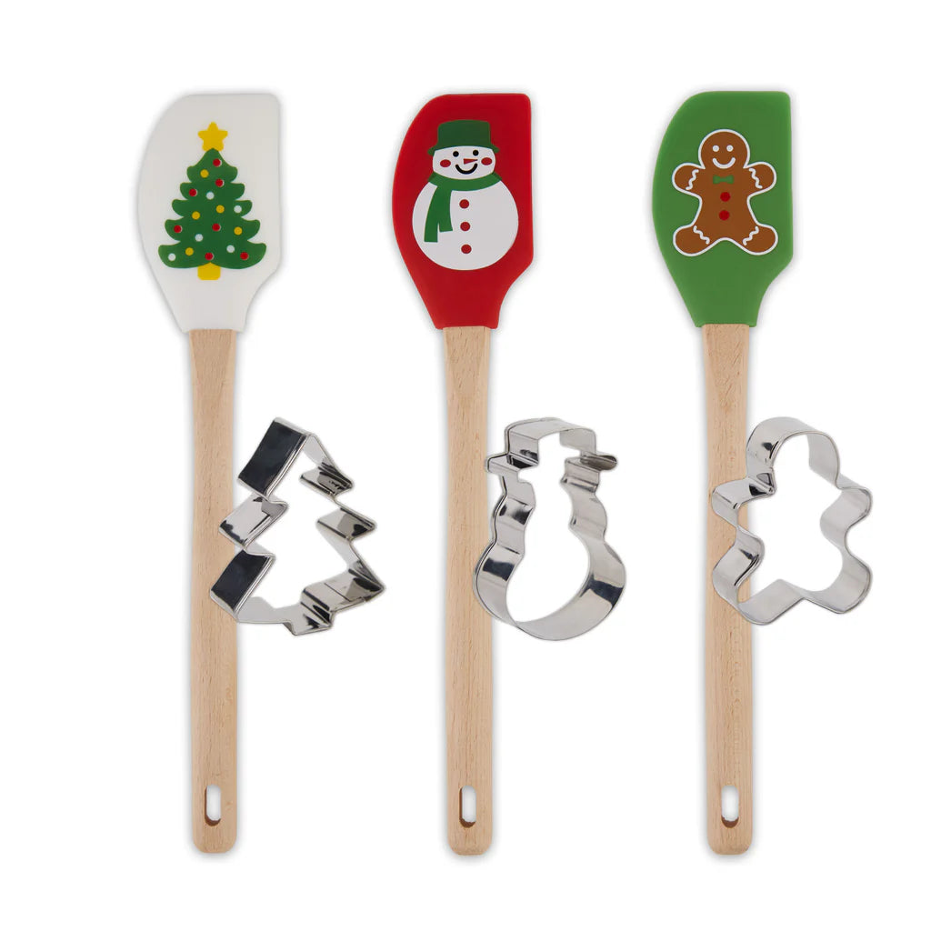 Christmas Spatula & Cookie Cutter Gift Set