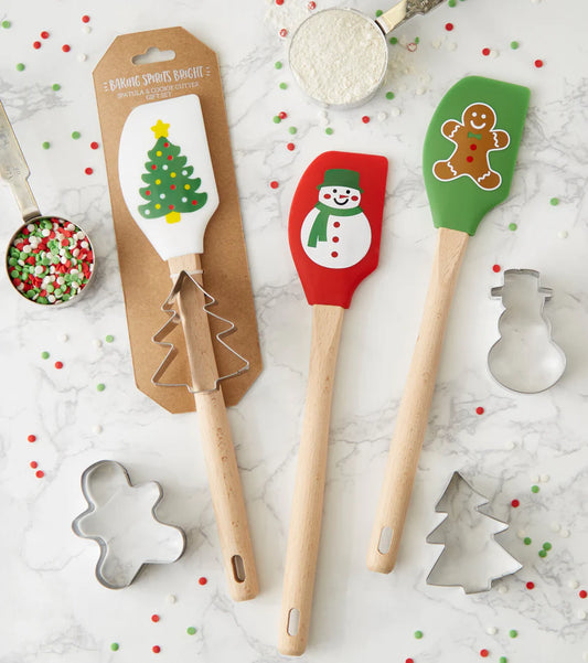 Christmas Spatula & Cookie Cutter Gift Set