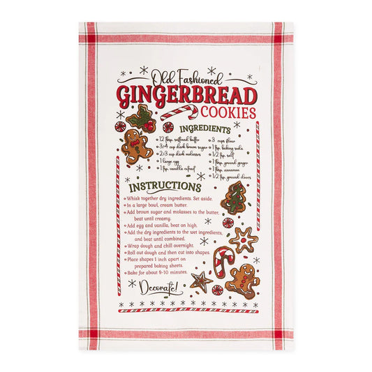 Hot Cocoa & Gingerbread Cookies Dishtowel