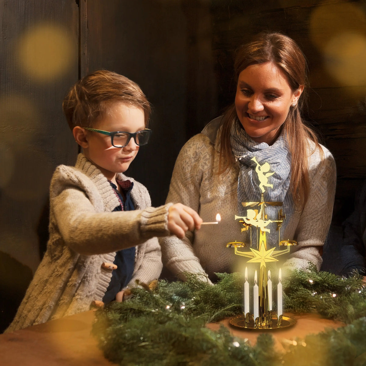 Swedish Angel Chimes - Brass