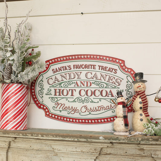 Candy Canes & Hot Cocoa Sign