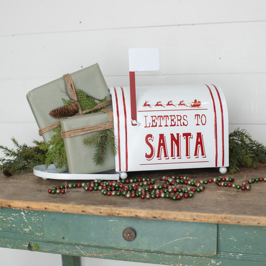 Metal Santa Mail Box