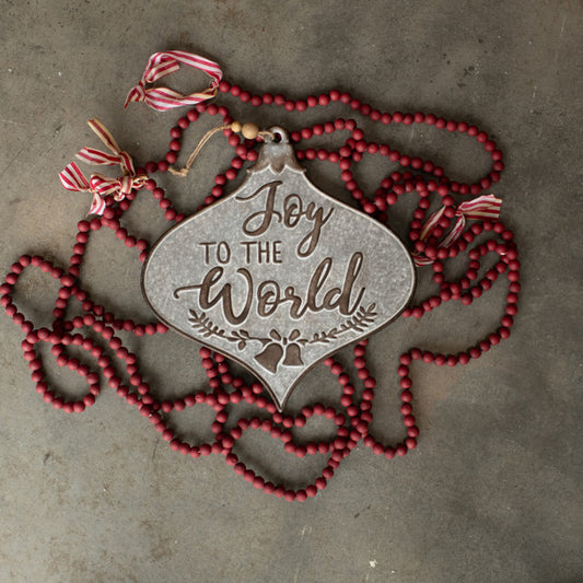 Joy To The World Ornament Plaque