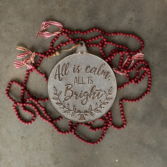 Calm & Bright Ornament Plaque