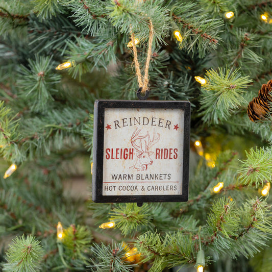 Reindeer Framed Ornament