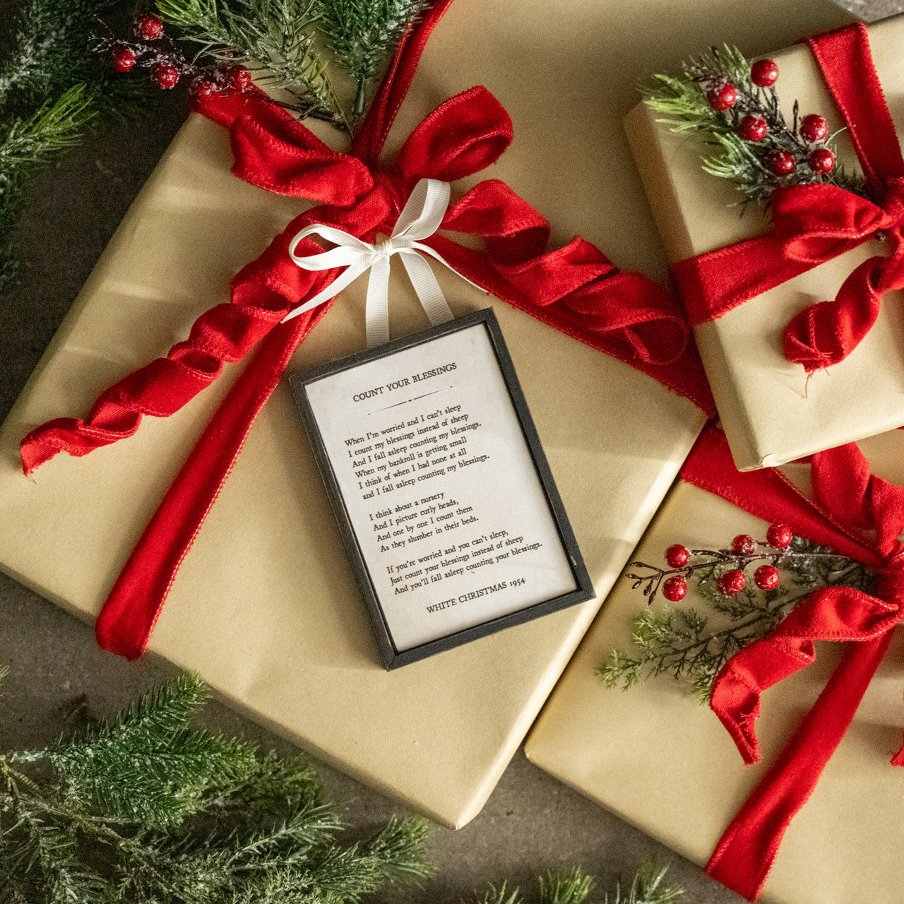 Count Your Blessings Sign Ornament