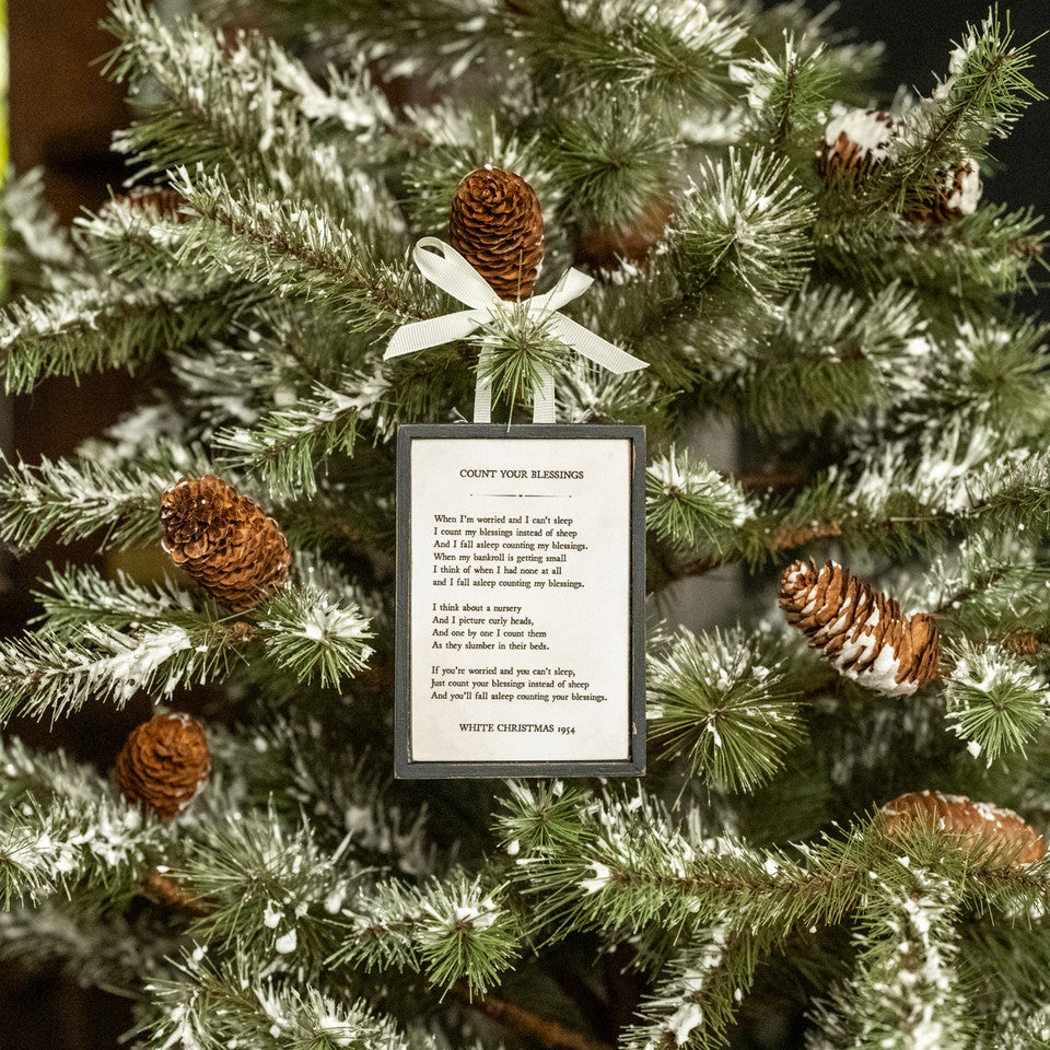 Count Your Blessings Sign Ornament