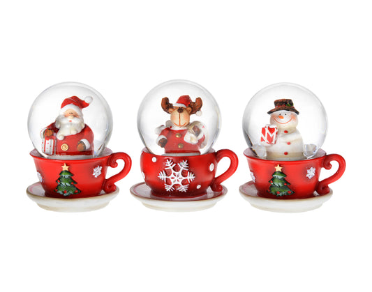 Cup & Saucer Water Globe