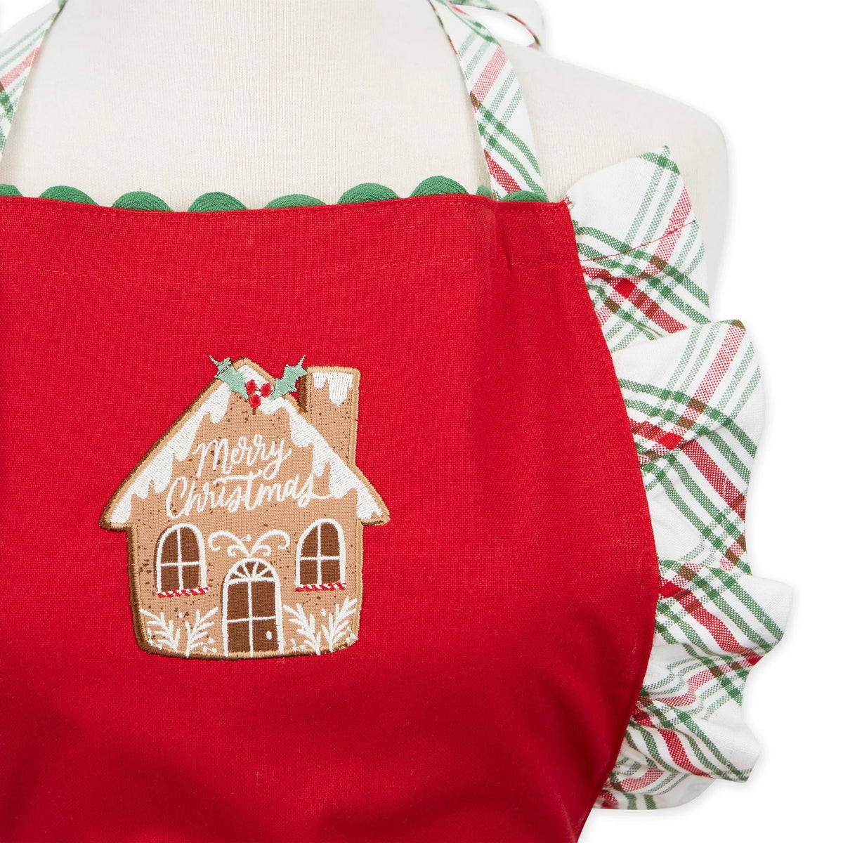 Gingerbread House Embellished Apron
