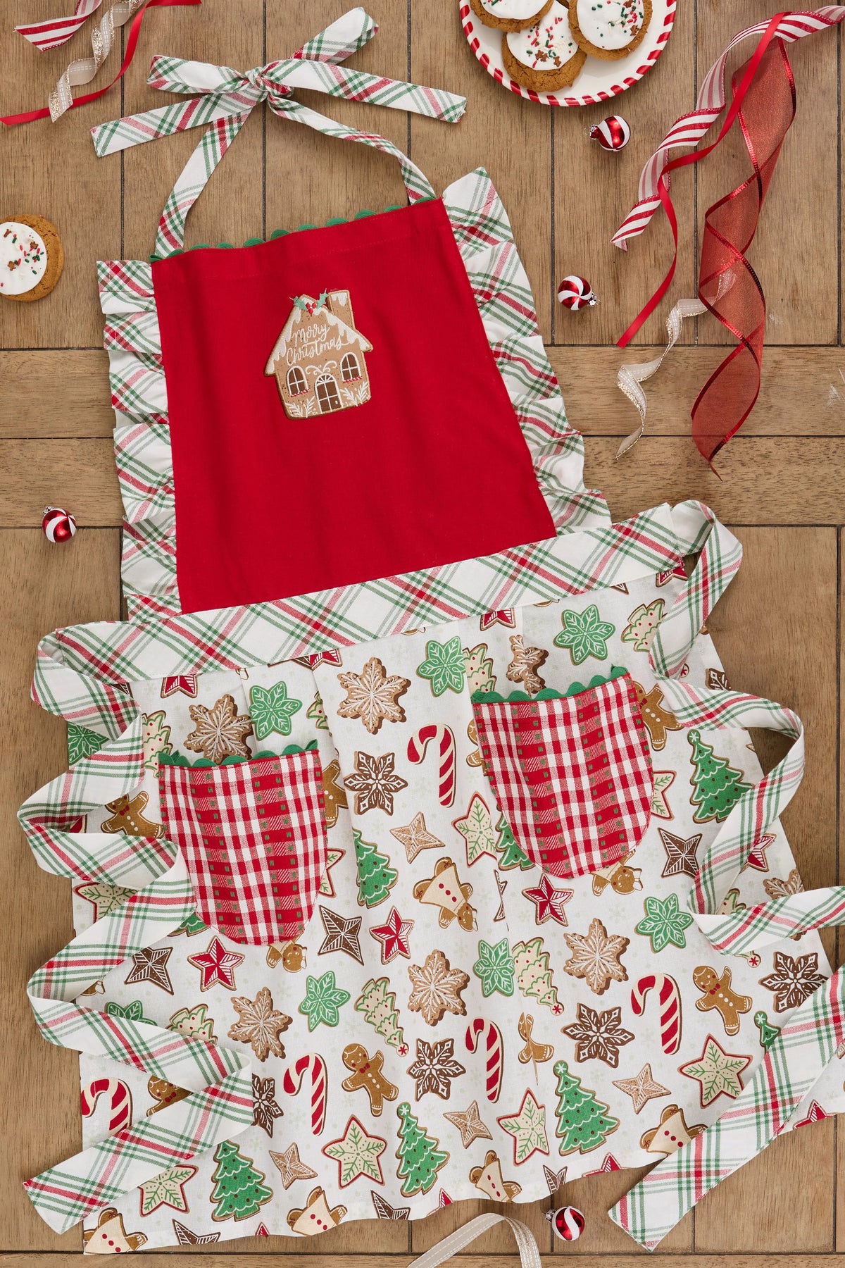 Gingerbread House Embellished Apron