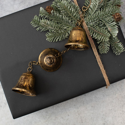 22.25" Gold Hanging Bells