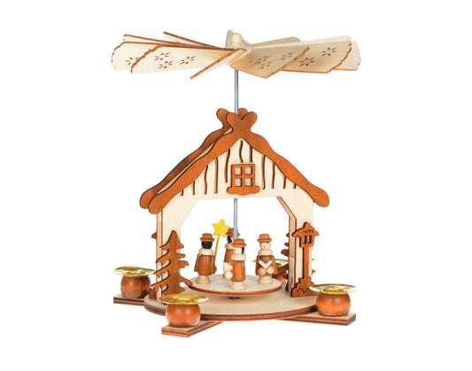 Wood Pyramid w/ Caroler's