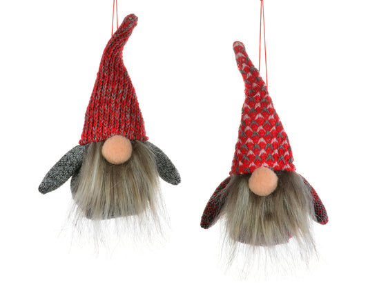 Fabric Gnome Tree Ornament