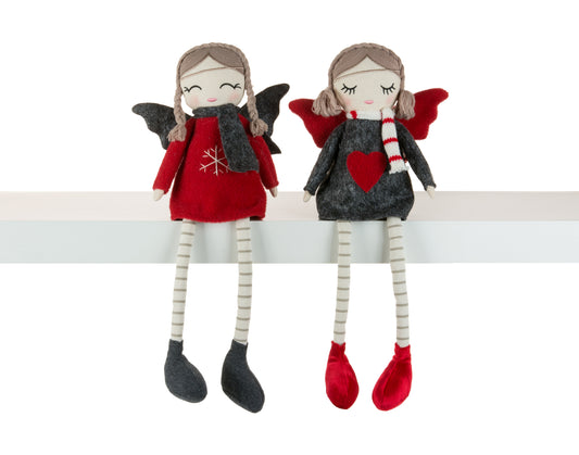 Red Dangly Leg Angel