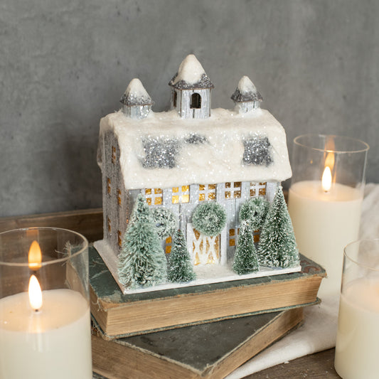7" Small Dutch White Barn