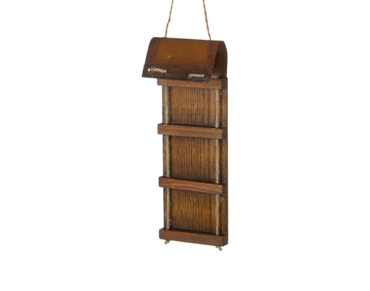 Wooden Toboggan Ornament