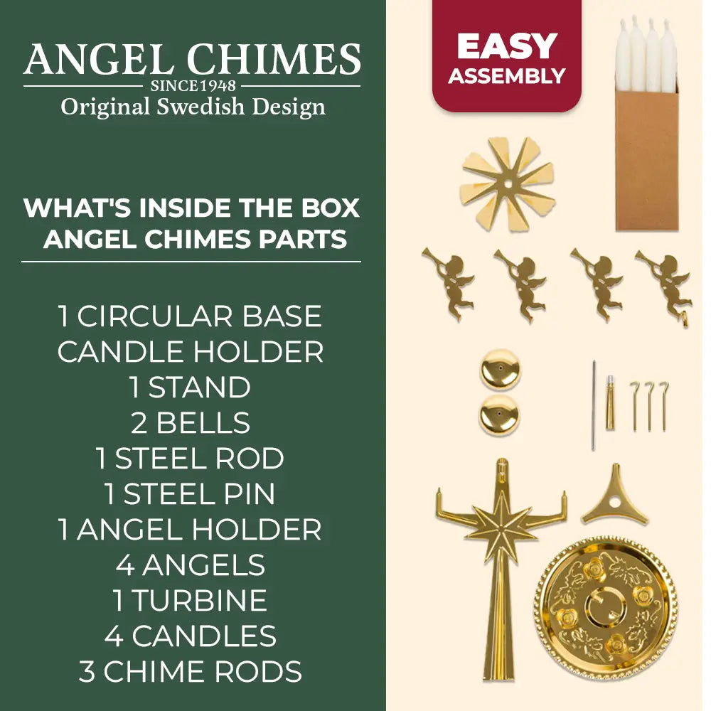 Swedish Angel Chimes - Brass