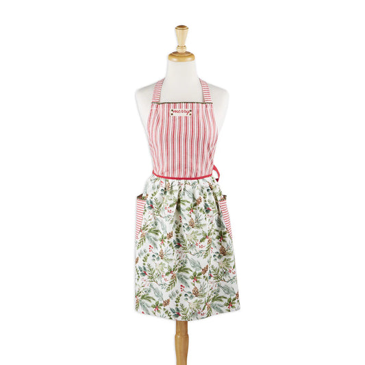 Merry Holiday Sprigs Apron