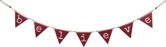 Believe Pennant Banner